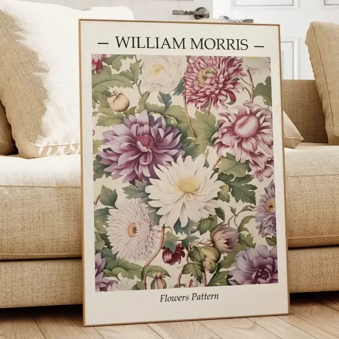 Affiches de film classique botanique du musée d'exposition de William Morris