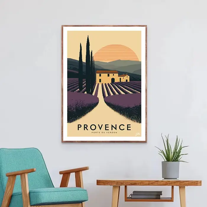 Affiche Rétro de Pétanque de Marseille Verdon