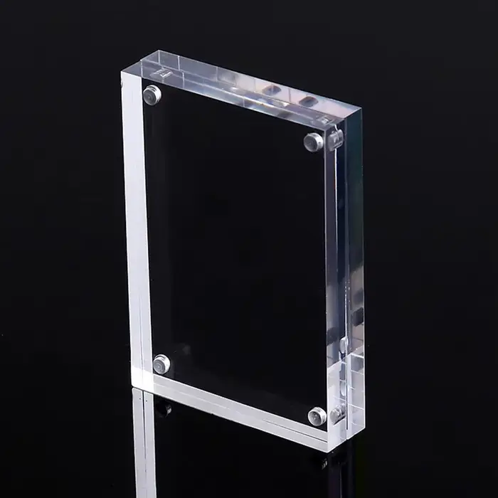 1 Pc cadre Photo Transparent acrylique cadre d'affichage magnétique affiche présentoir 3/5mm pour chambre bureau décoration de la maison
