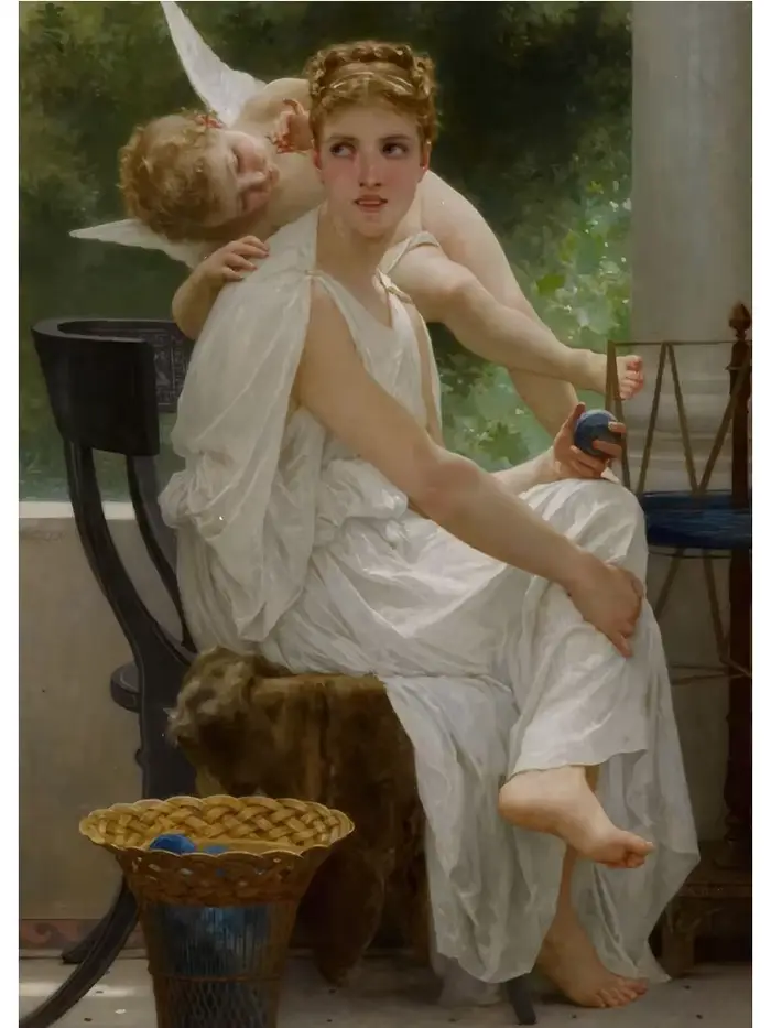 Affiche d'art classique, peinture à l'huile sur toile, figure de femme, art mural pour salon