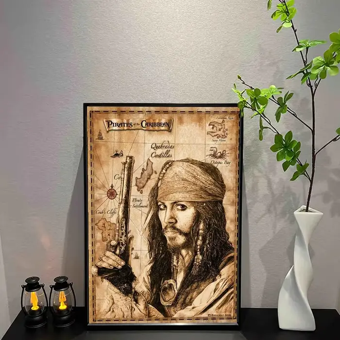 Affiche de film classique Pirates des Caraïbes, impression d'art mural, décoration moderne pour la m