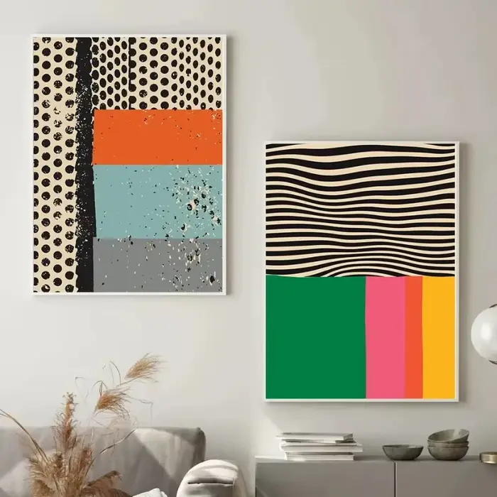 Affiches de peinture sur toile imprimées d'art mural minimaliste