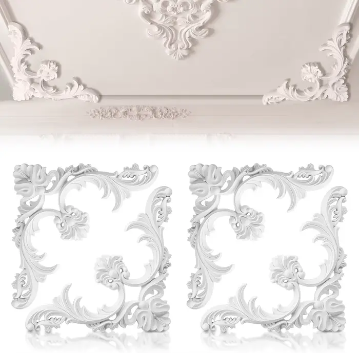 Coins de moulage de plafond en PU