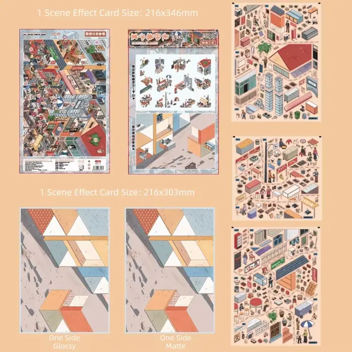 Nouvelles autocollantes décoratives 3D grand format imperméables pour peinture à l'huile DIY