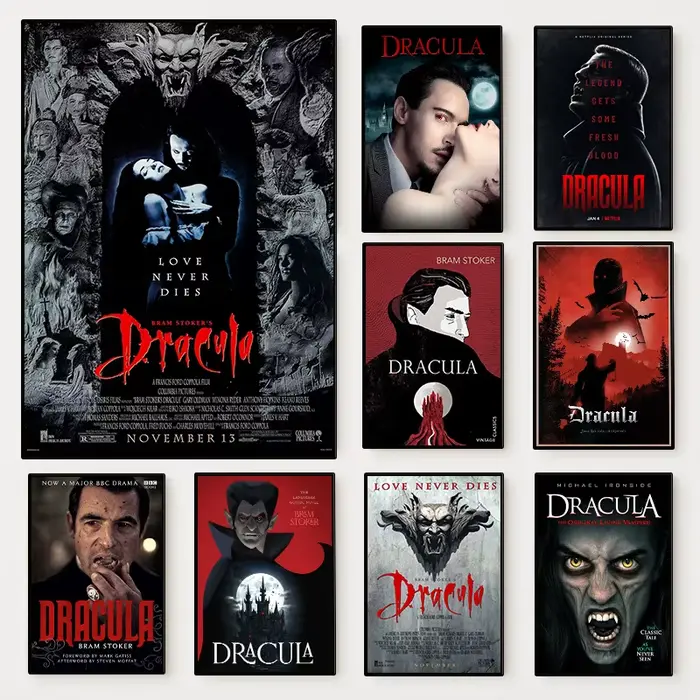 Vintage classique Horrible Vampire Film Dracula affiche imprime HD image toile peinture