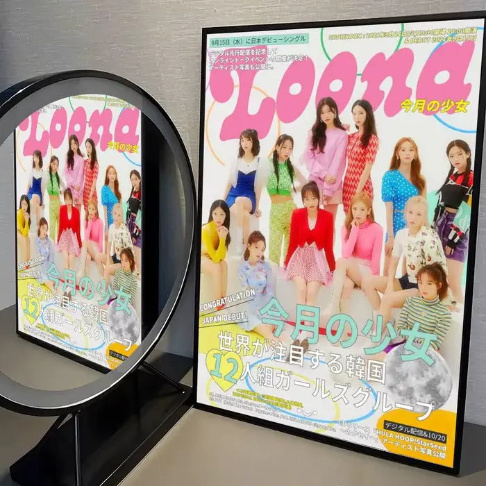 Affiche coréenne Kpop Band l-loona Kpop, haute qualité, décoration murale esthétique pour dortoir, s