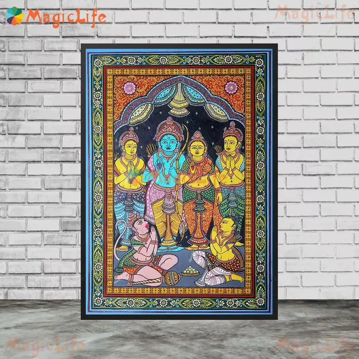 Affiche murale Padmasana Shiva ParvSauwith Nandi