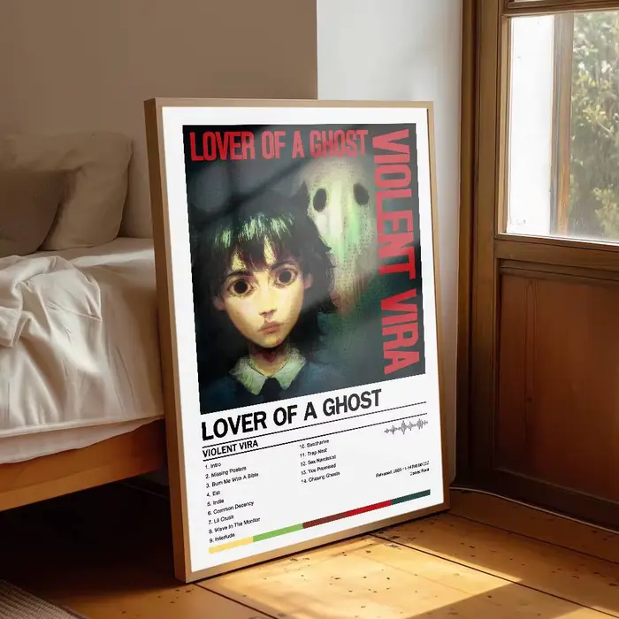 VIOLENT VIRA – affiche d'album, couverture artistique, chansons, musique, rap, autocollant mural en 