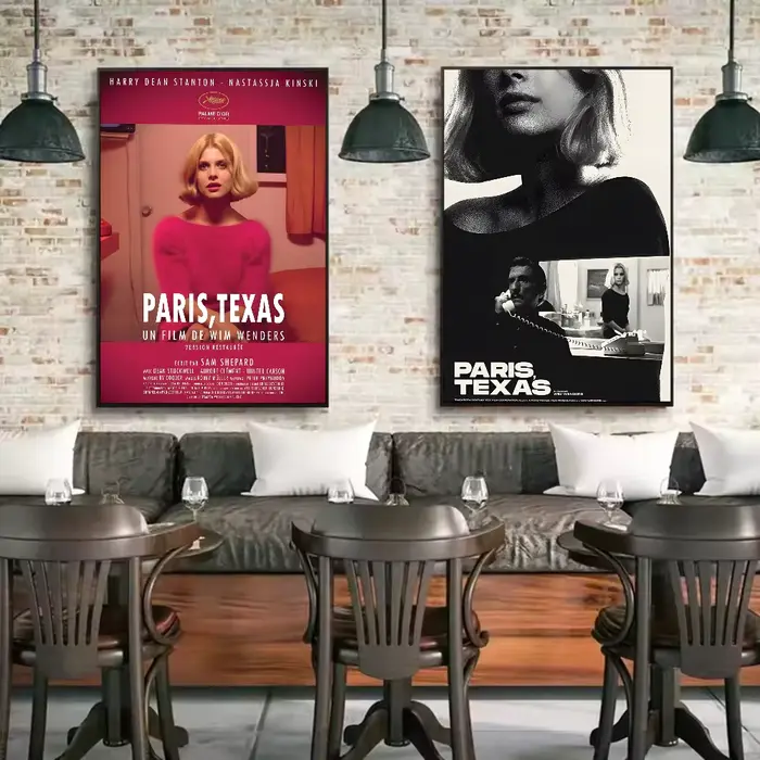 Affiche de film de route classique Paris Texas