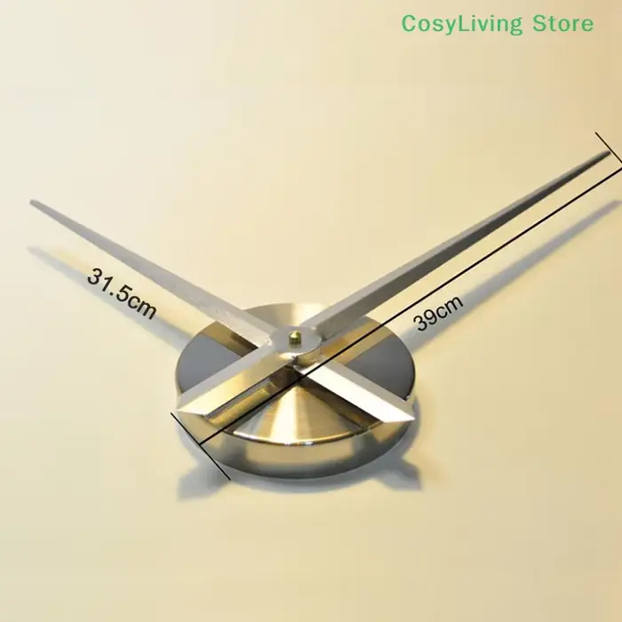 1 ensemble d'horloge murale 3D Simple