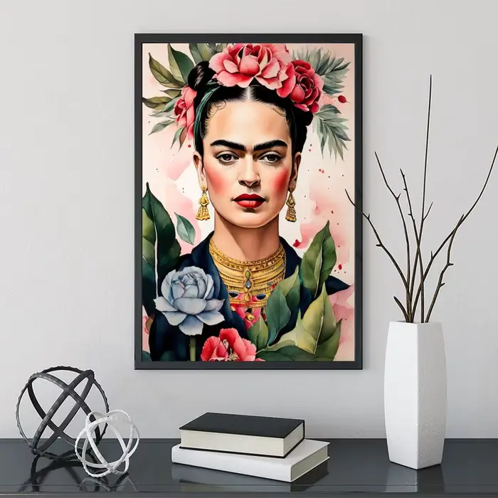 Affiche de l'artiste célèbre F-Frida Kahlo, impression d'art mural esthétique moderne, articles de d