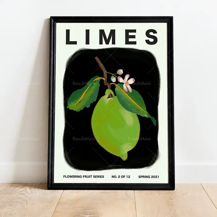 Peinture sur toile de fruits modernes