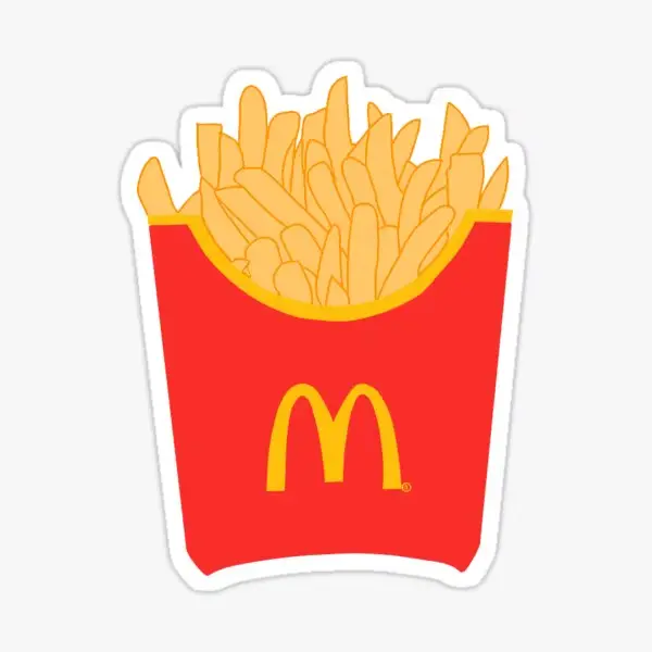 Mcdonald est des frites 5 pièces autocollants pour salon bagages impression fond bouteilles d'eau vo