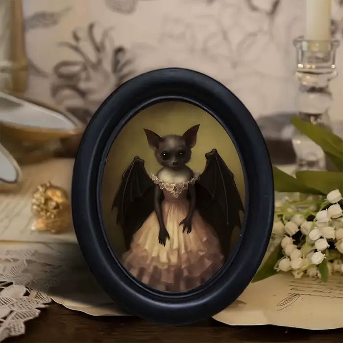 1 décoration murale de chauve-souris de style gothique sombre