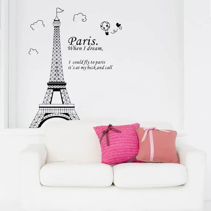 Papier peint romantique avec belle vue de la France
