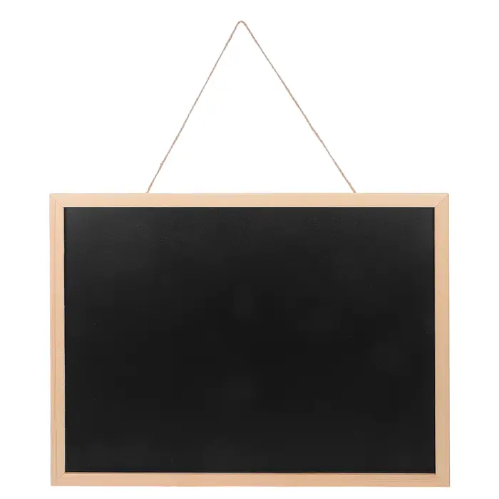 Tableau noir à bordure en bois 40x30cm