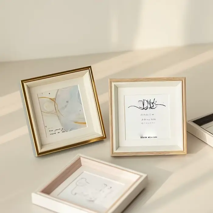 Cadre photo carré de 10 cm de diamètre intérieur