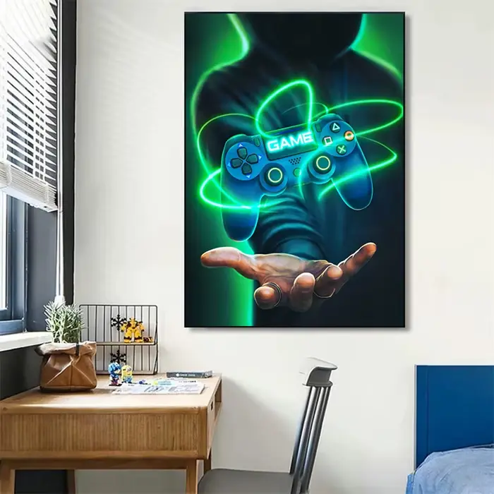 Tableaux, affiches et impressions sur toile style punk pour salle de jeux