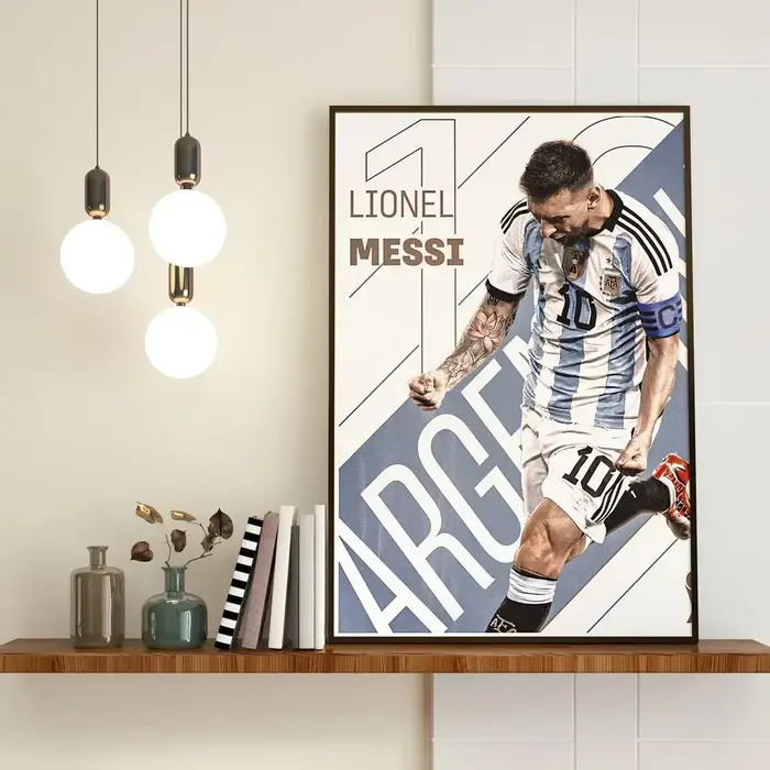 Affiche d'étoile de Football Messi