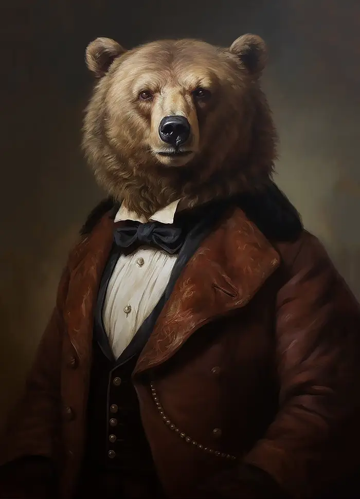 Affiches sur toile, tableaux muraux et images décoratives pour la maison, avec portraits d'animaux :