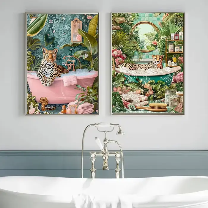 Affiches d'art d'animaux de la Jungle tropicale
