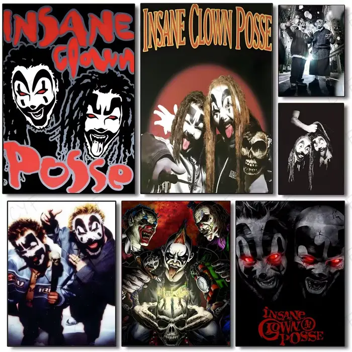 Affiche murale I-Insane C-Clown Posse Rap Metal Duo