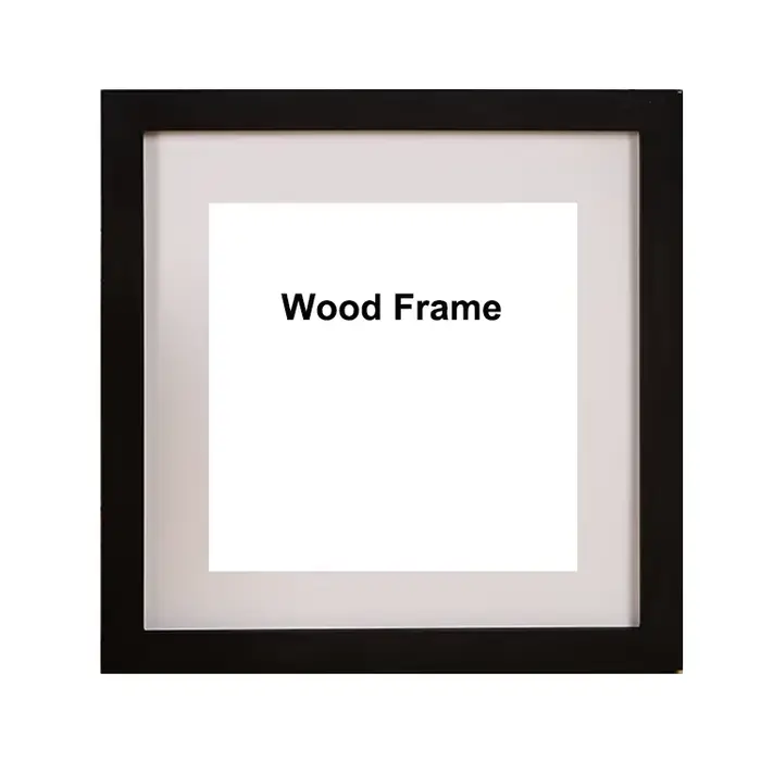 Nature cadre Photo carré en bois 30X30 35X35cm plexiglas inclure des cadres Photo d'affiche pour cad