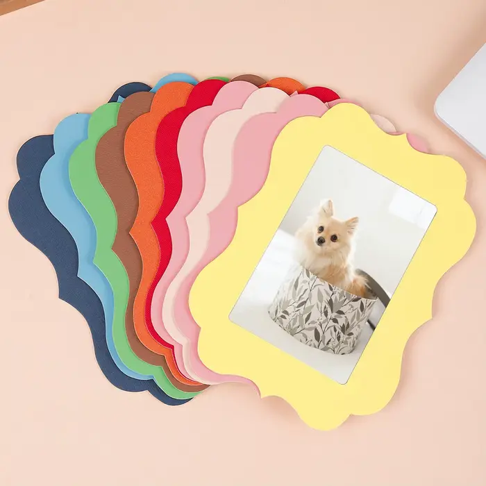 10 cadres photo colorés en carton de 6 pouces