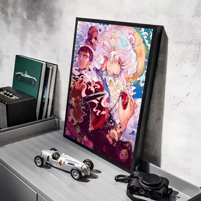 Affiche décorative murale Anime B-Berserk Griffith, autocollants d'art mural, impression photo pour 