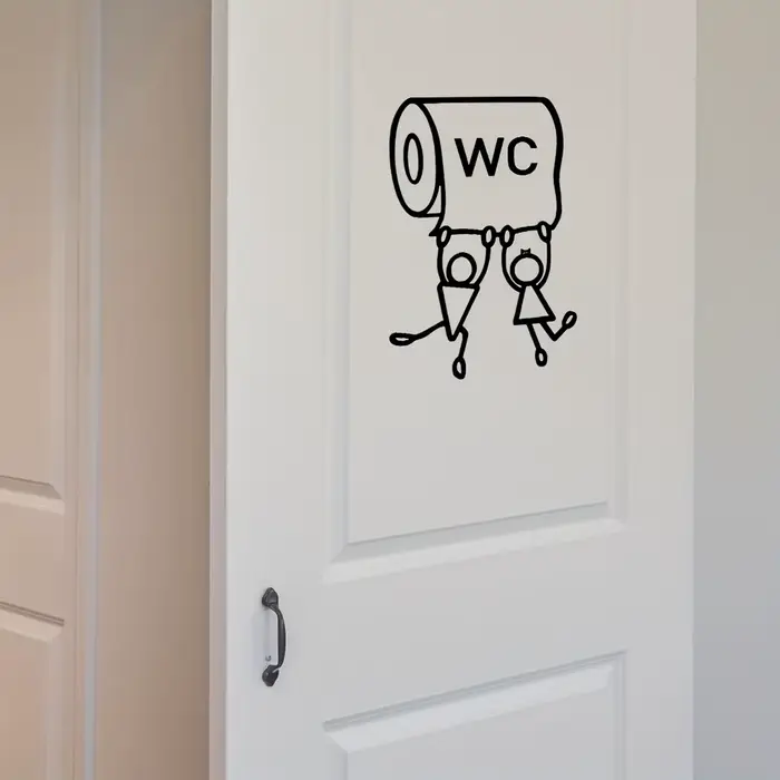 Autocollant de WC 1 pièce