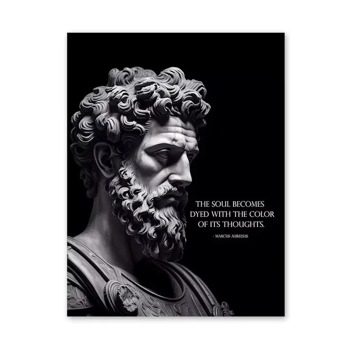 Affiche de Marcus Aurelius-Marcus Aurelius citations toile Art mural, affiche de philosophie, art st
