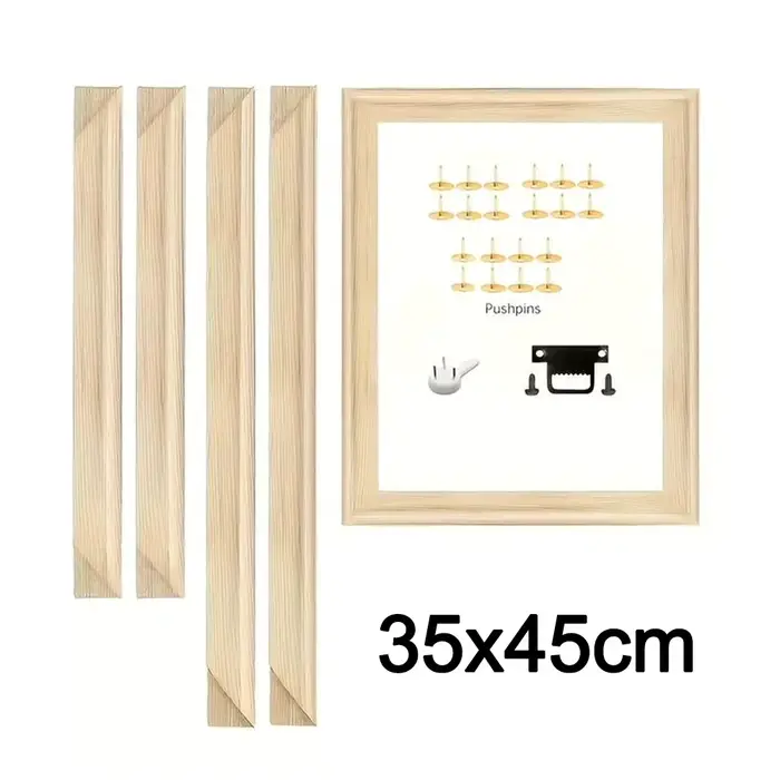 Cadre de peinture à l'huile DIY 20/30/35cm, structure à tenons, en bois massif, pour images et affiches, avec vis, décoration maison et bureau