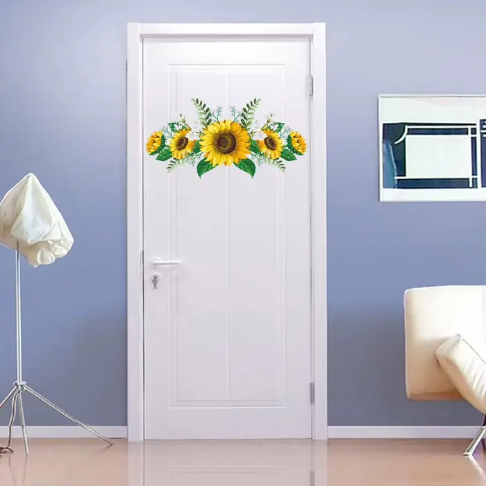 Autocollant Mural fleurs de tournesol