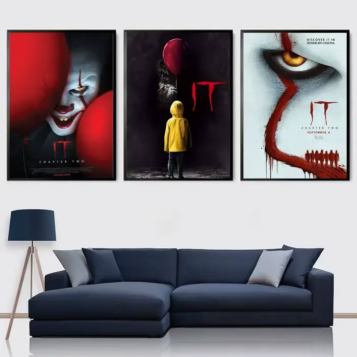 Affiche I-IT du film d'horreur Art mural de haute qualité pour maison