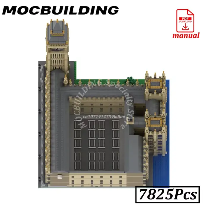 Briques de construction de la tour Elizabeth MOC