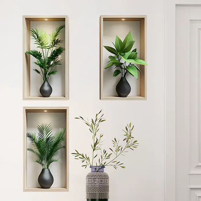 Autocollant Mural plantes vertes