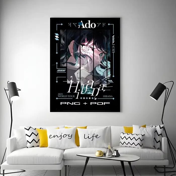 Ado Singer A-Ado affiche polyvalente HD étanche mur Art auto-adhésif décor pour n'importe quel espac