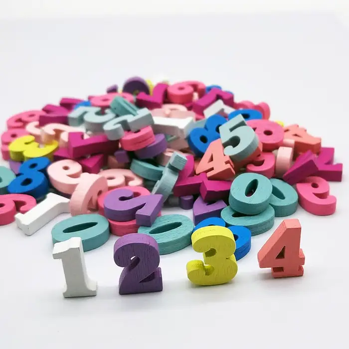 Alphabet mixte en bois, lettres de décoration pour la maison, chiffres DIY