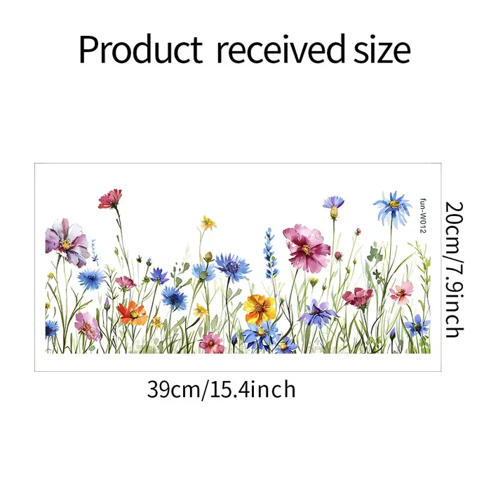 Autocollant mural décoratif en vinyle à fleurs pour chambre de fille, papier peint adhésif pour meub