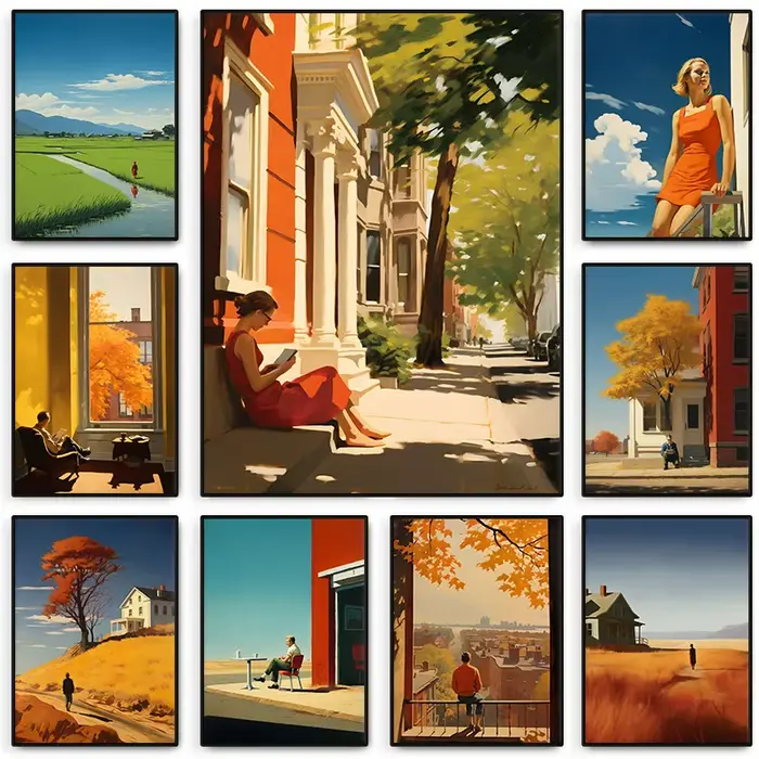 Affiche de ville Edward Hopper