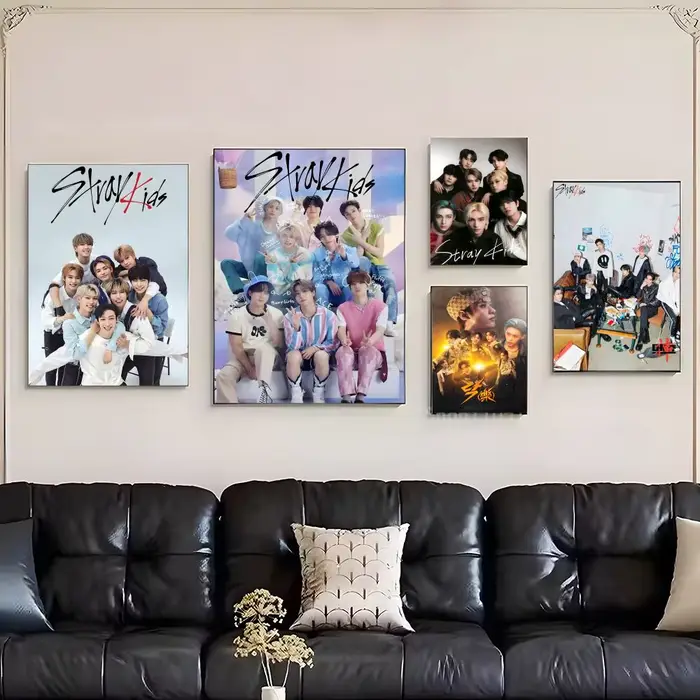 Affiche murale de groupe de garçons S-Stray K-Kids-S