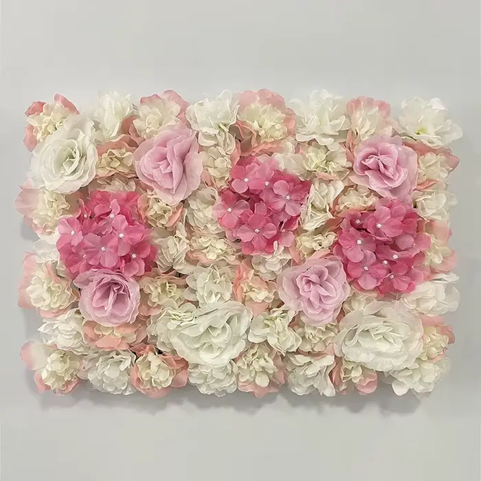 Panneau Mural de Fleurs Artificielles 60x40cm
