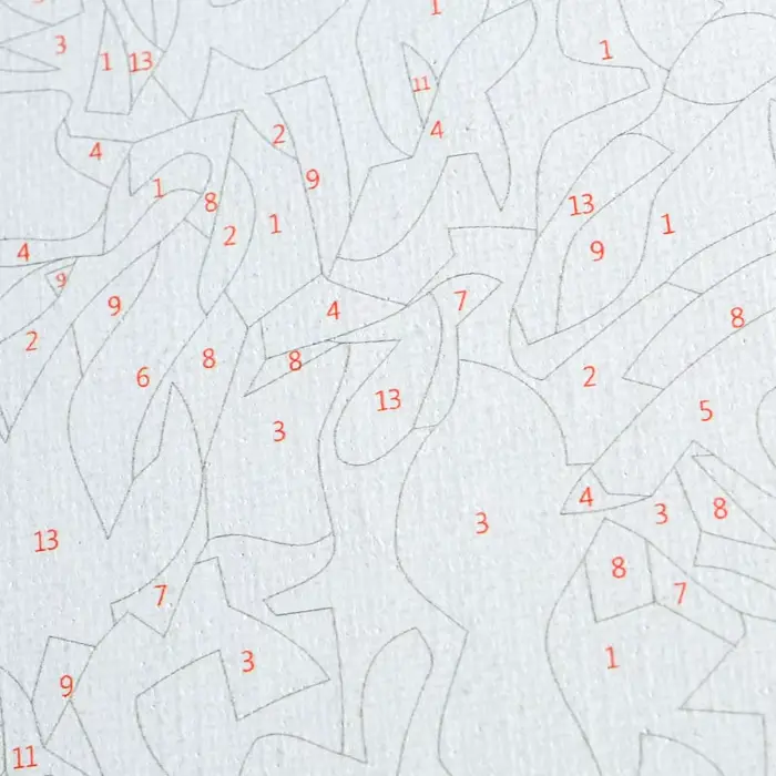 Peinture à l'huile par numéros de rue personnalisée sans cadre