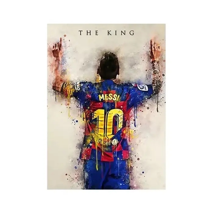 Affiche étoile de football Messi