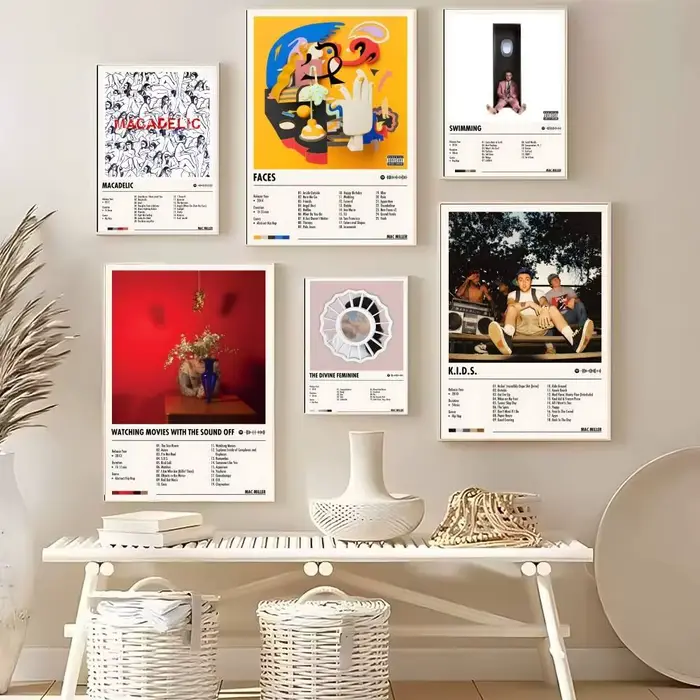 Affiche de chanteur de musique populaire m-mac Miller