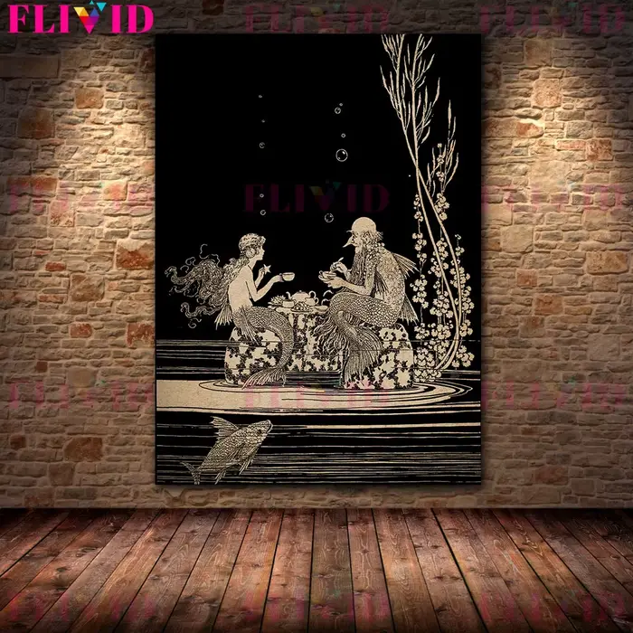 Peinture sur toile d'art mural vintage