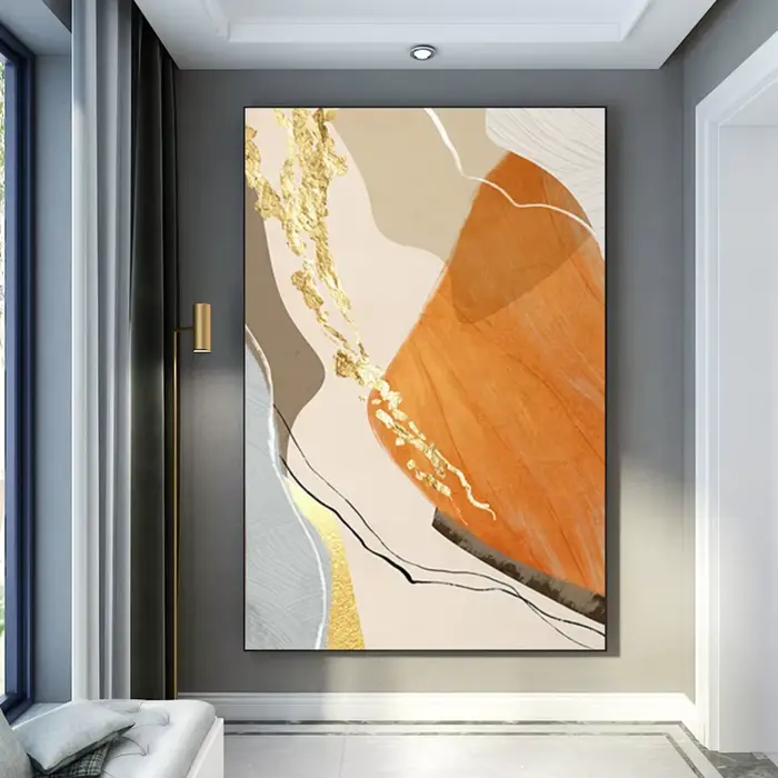 Peinture à l'huile sur toile faite à la main, art mural, personnalisé à l'huile, art abstrait, décoration de la maison, gérer sans cadre, 100%