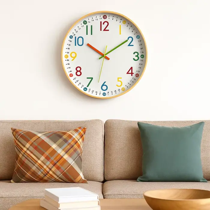 Horloge murale numérique facile à lire de 12 pouces