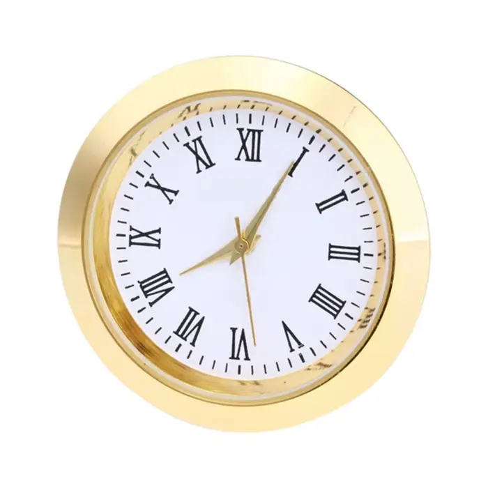 Horloge ronde à mouvement à Quartz 270F, insertion de tête, horloge classique artisanale