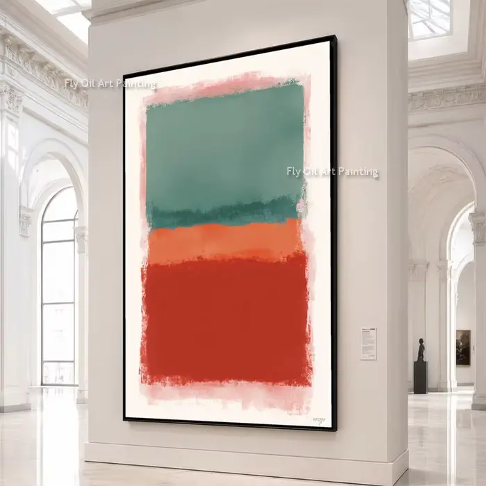 Peinture à l'huile sur toile inspirée de Mark Rothko